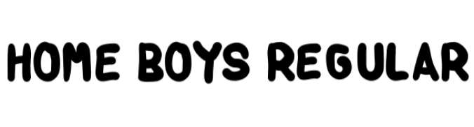 Home Boys Font Preview