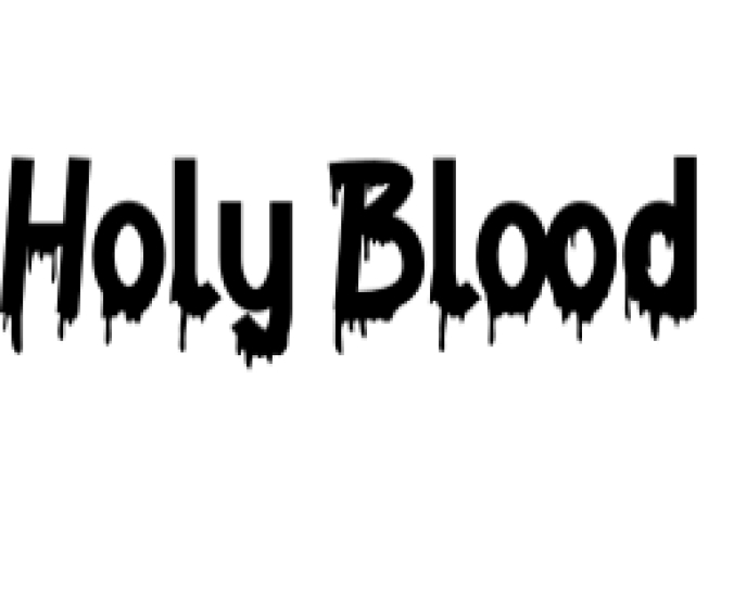 Holy Blood Font Preview