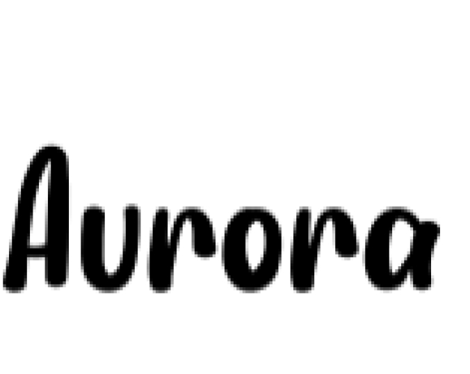 Aurora Font Preview