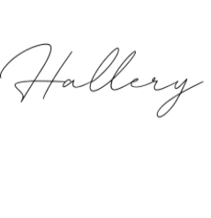 Hallery Font Preview