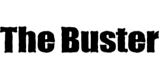 The Buster Font Preview