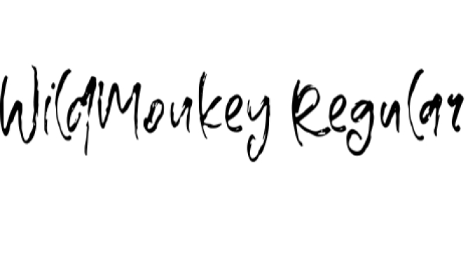 Wild Monkey Font Preview