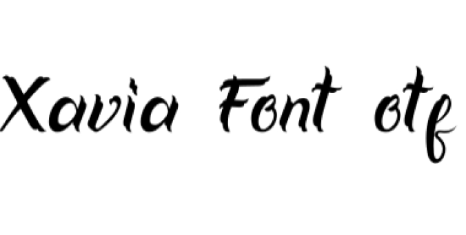 Xavia Font Preview