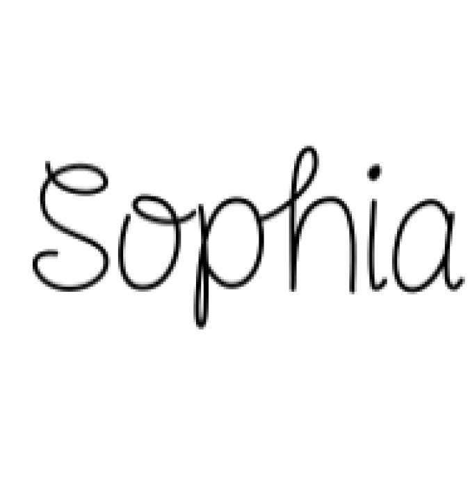 Sophia Font Preview