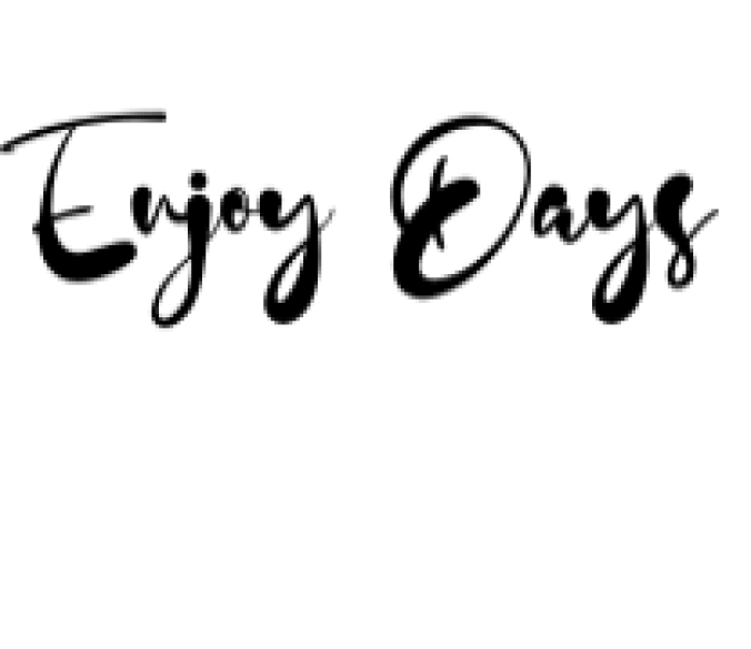 Enjoy Days Font Preview