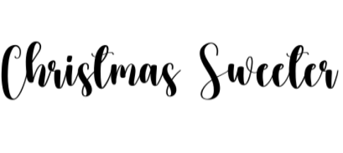 Christmas Sweeter Font Preview