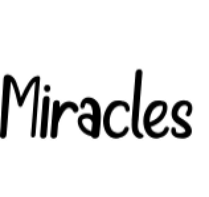 Miracles Font Preview