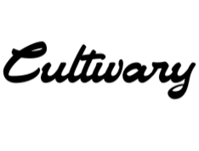 Cultivary Font Preview