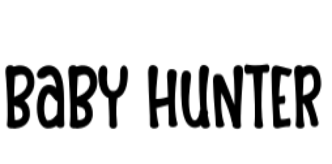 Baby Hunter Font Preview