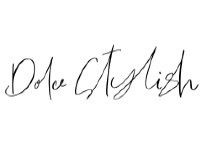 Dolce Stylish Font Preview