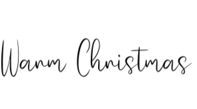 Warm Christmas Font Preview