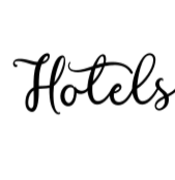 Hotels Font Preview