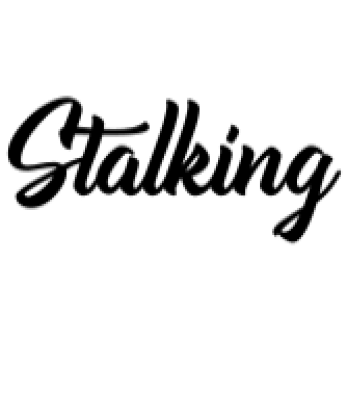 Stalking Font Preview