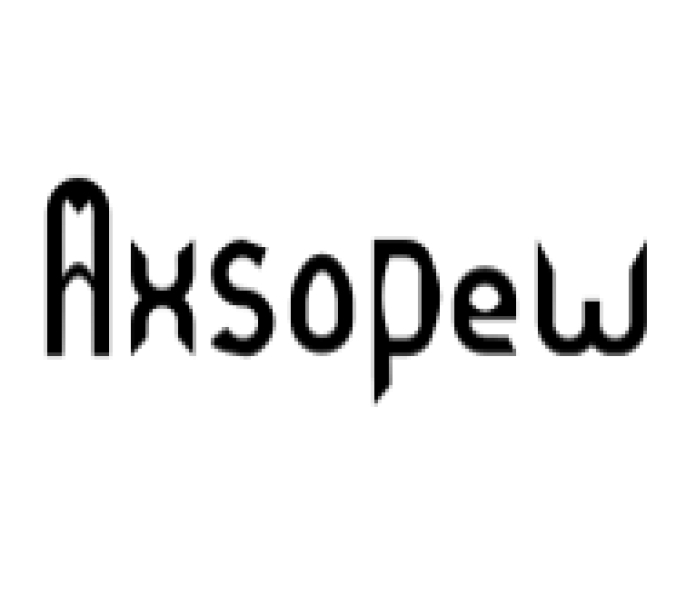 Axsopew Font Preview