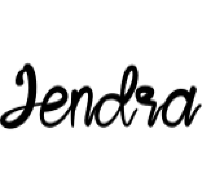 Jendra Font Preview