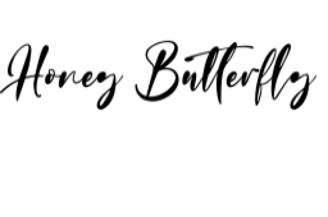 Honey Butterfly Font Preview