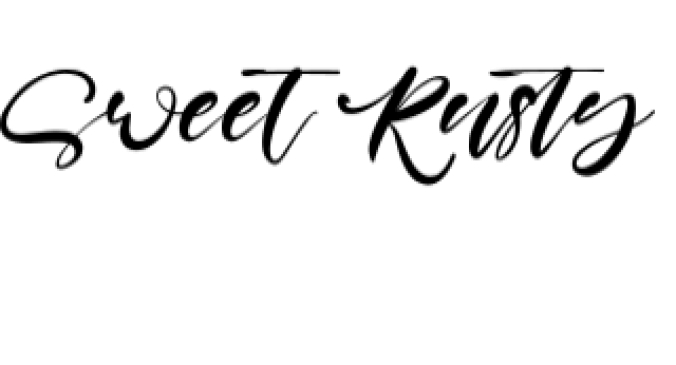 Sweet Rusty Font Preview