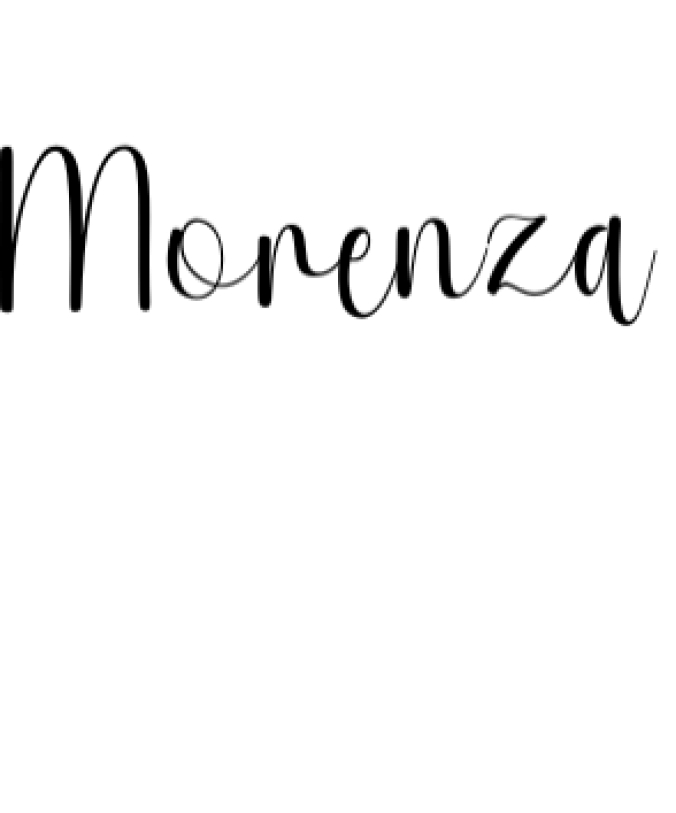 Morenza Font Preview