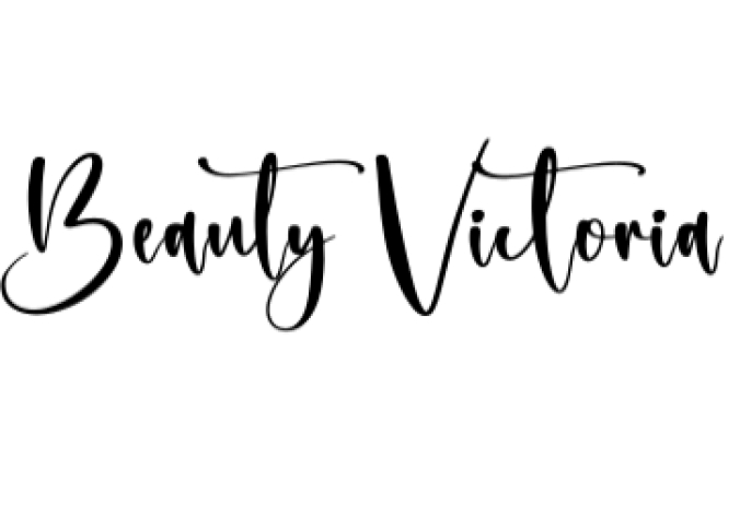 Beauty Victoria Font Preview