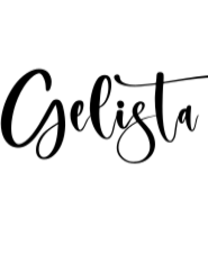 Gelista Font Preview
