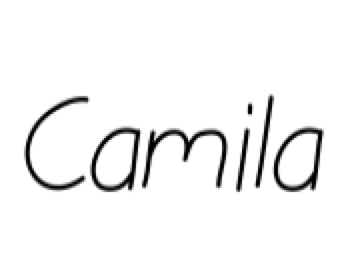 Camila Font Preview