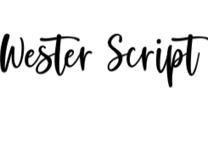 Wester Font Preview