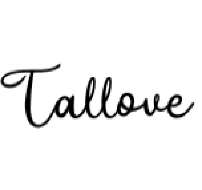 Tallove Font Preview