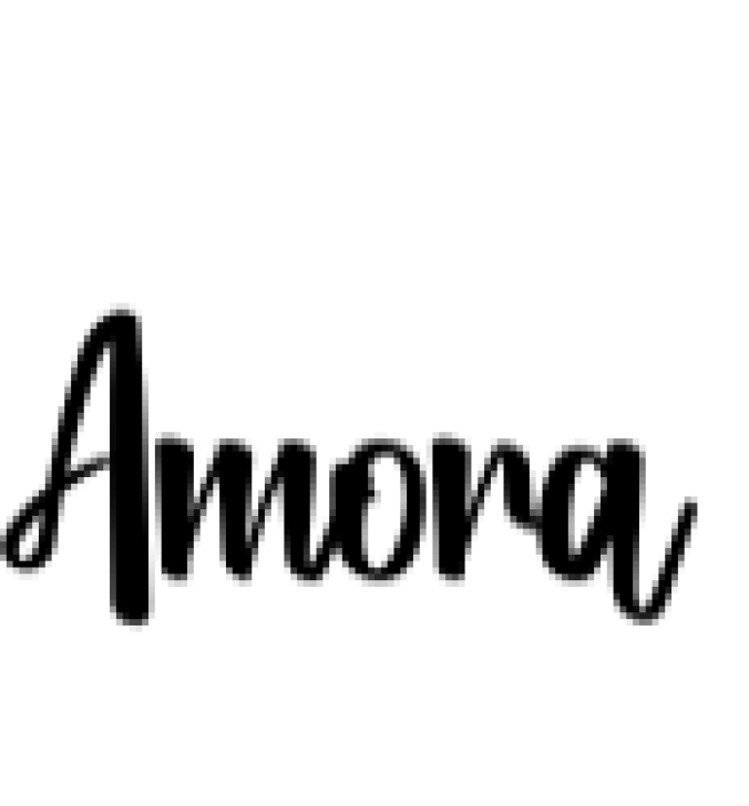 Amora Font Preview