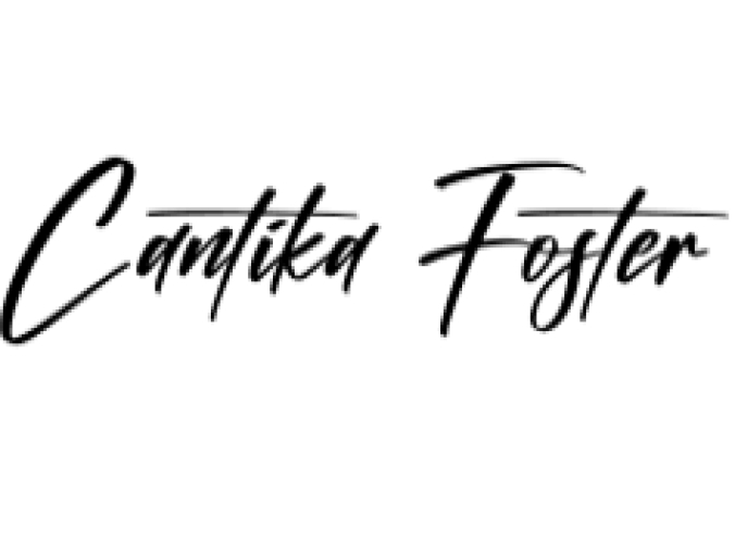 Cantika Foster Font Preview
