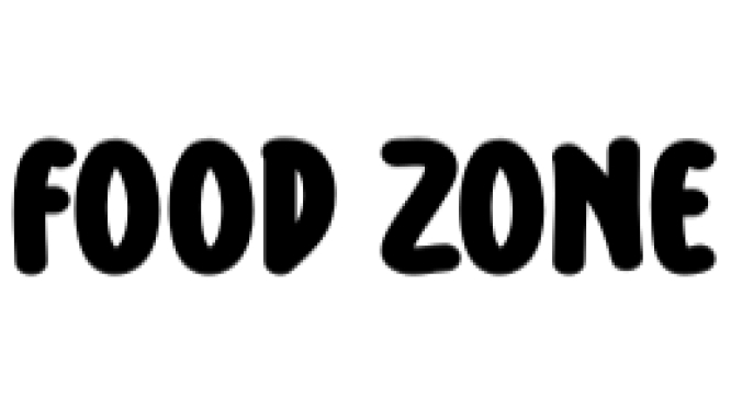 Food Zone Font Preview