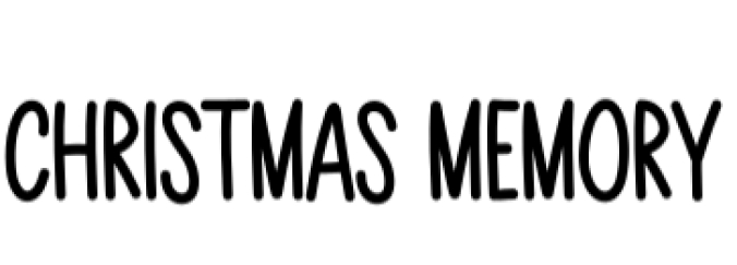 Christmas Memory Font Preview