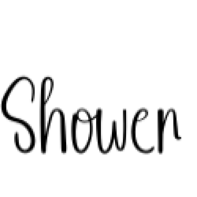 Shower Font Preview