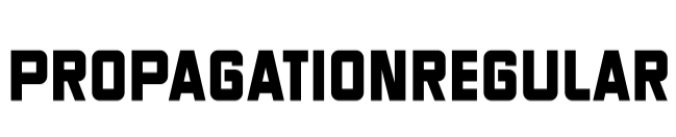 Propagation Font Preview