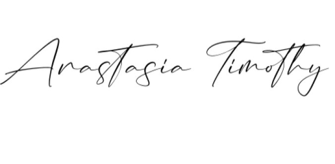 Anastasia Timothy Font Preview