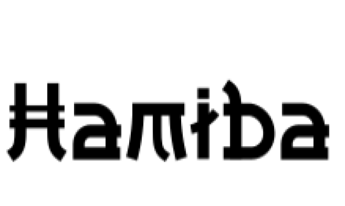 Hamiba Font Preview