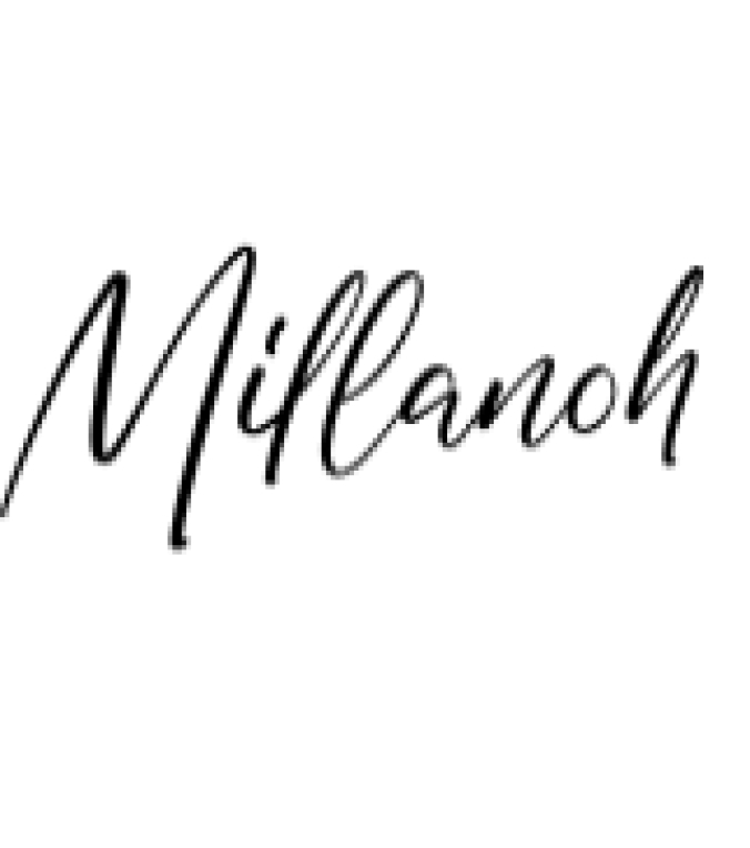 Millanoh Font Preview