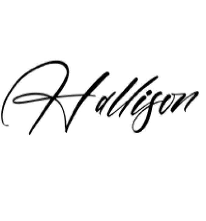 Hallison Font Preview