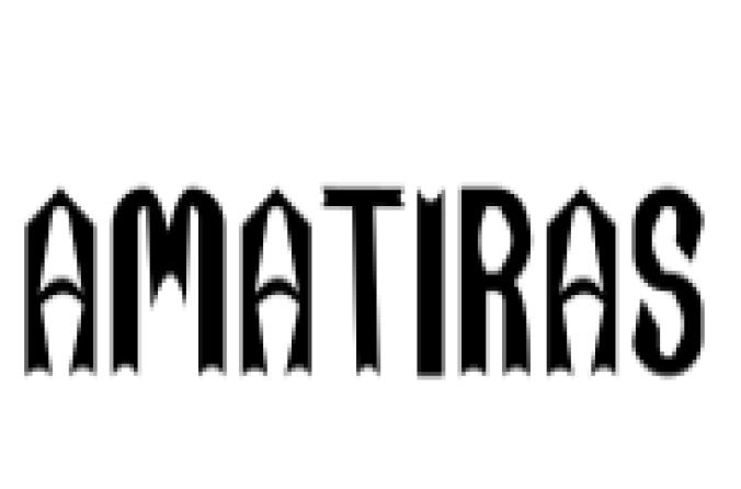 Amatiras Font Preview