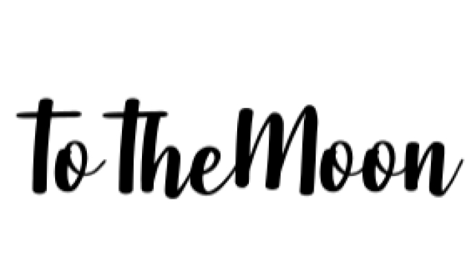 To the Moon Font Preview