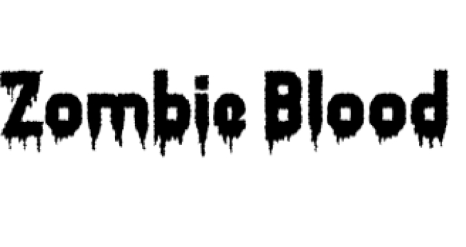 Zombie Font Preview