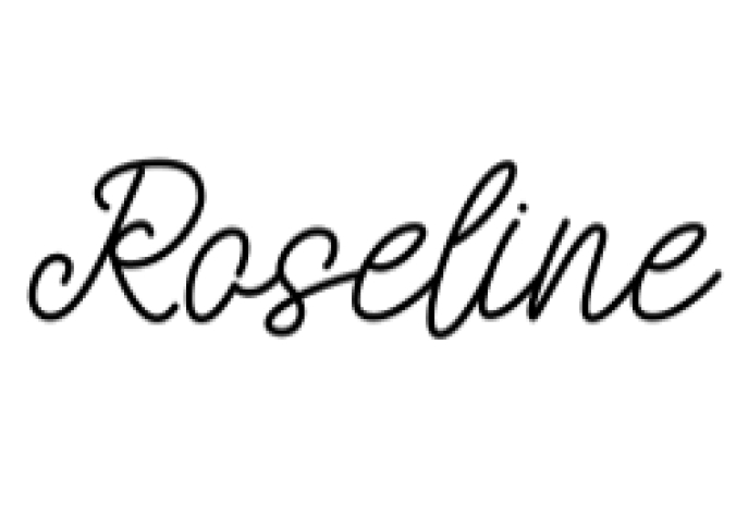 Roseline Font Preview