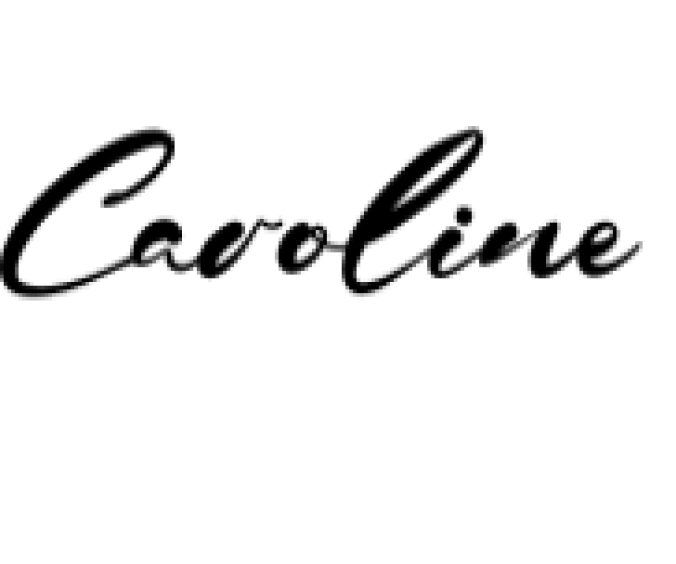 Caroline Font Preview