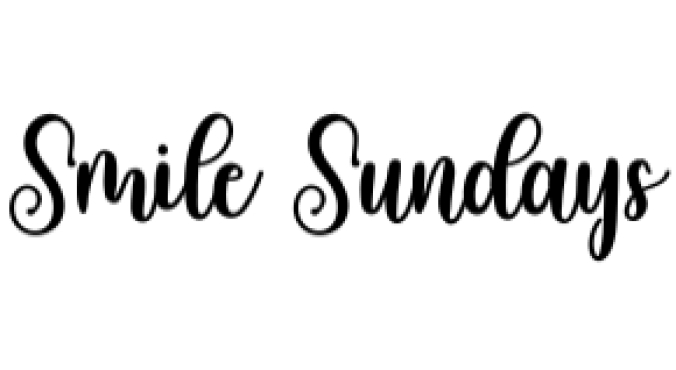 Smile Sundays Font Preview