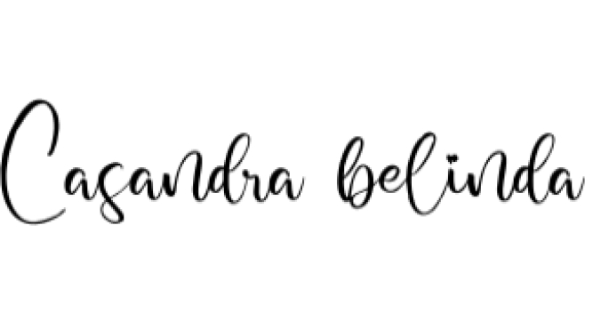 Casandra Belinda Font Preview