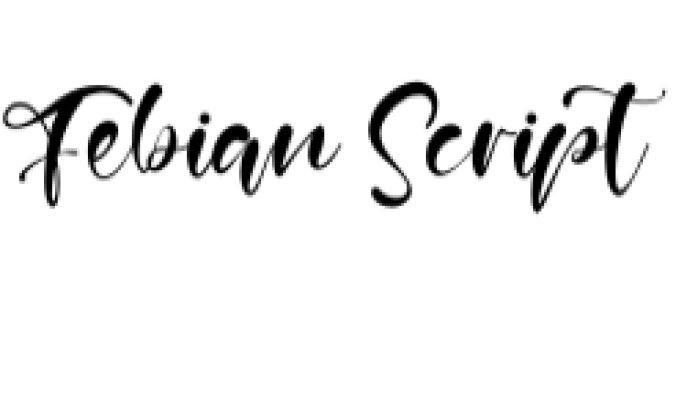 Febian Script Font Preview