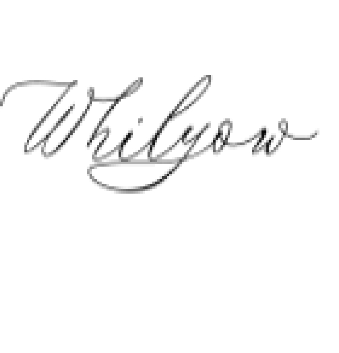 Whilyow Font Preview