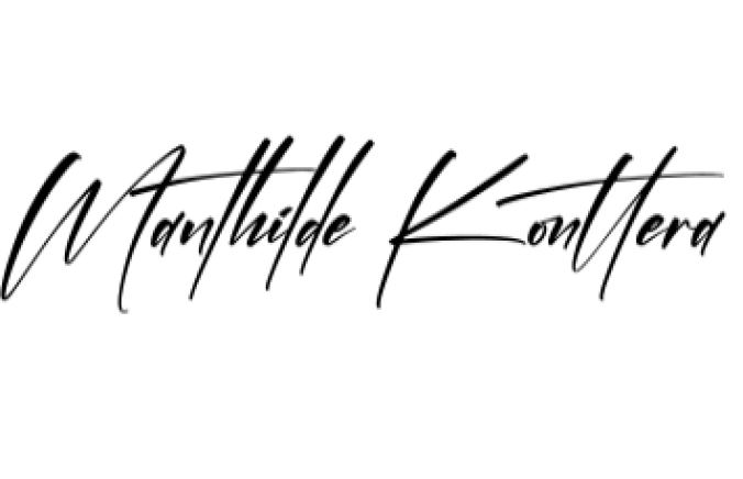 Manthilde Konttera Font Preview