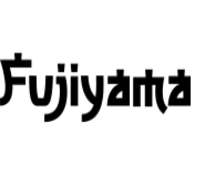 Fujiyama Font Preview