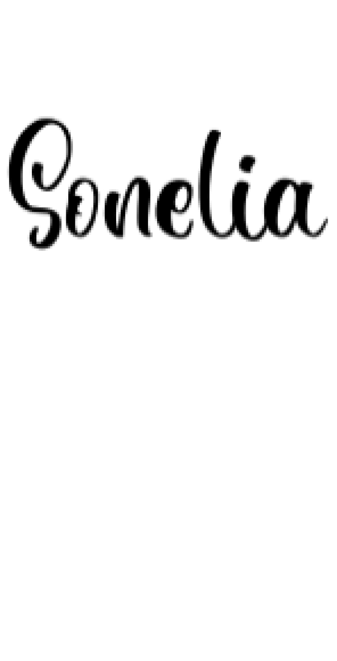 Sonelia Font Preview
