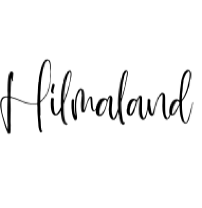 Hilmaland Font Preview